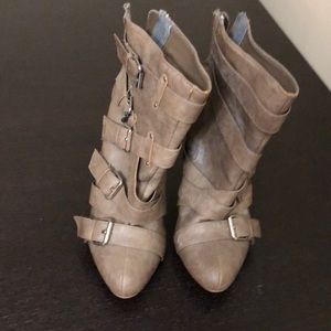 Grey ankle boots